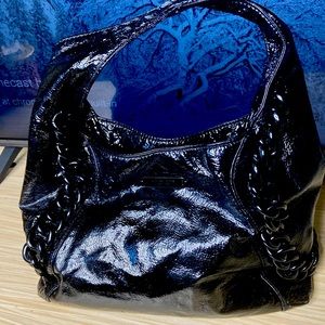 Michael Kors ID Chain Luxury Patent Hobo